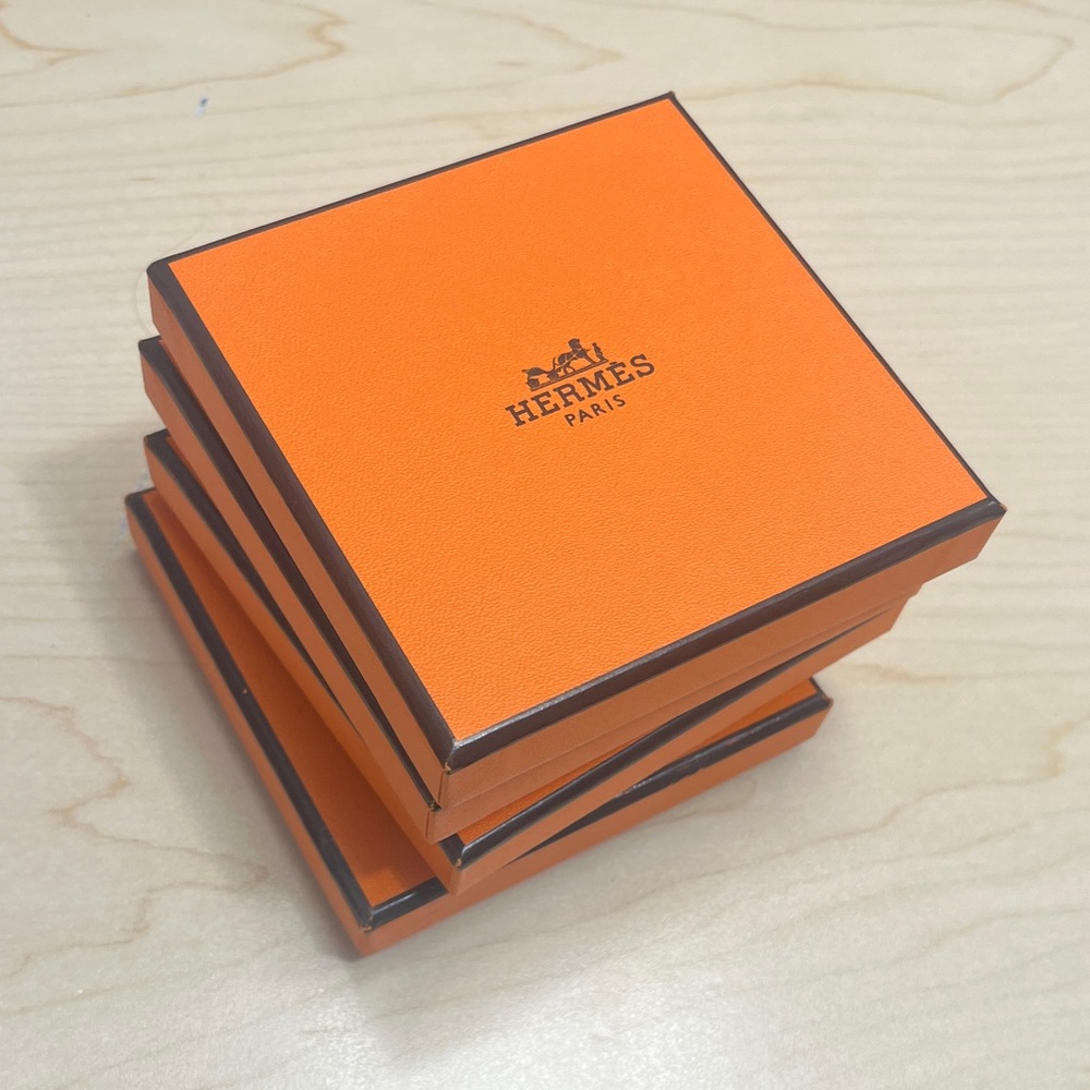 Hermès Orange and Gray Wallet Set - Picture 4 of 4